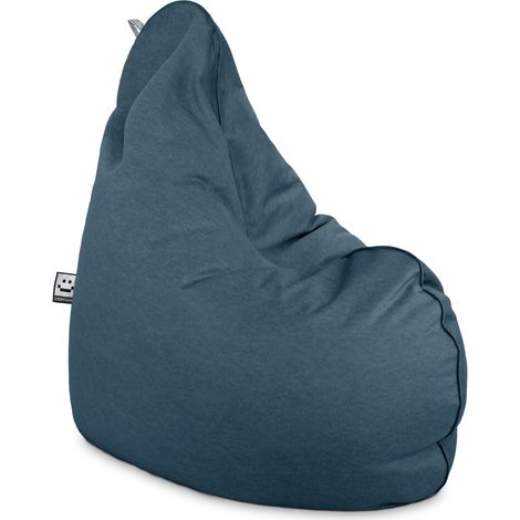 Puff Pera Relax Terciopelo Vintage Azul Oscuro XL Azul Oscuro (1/5)