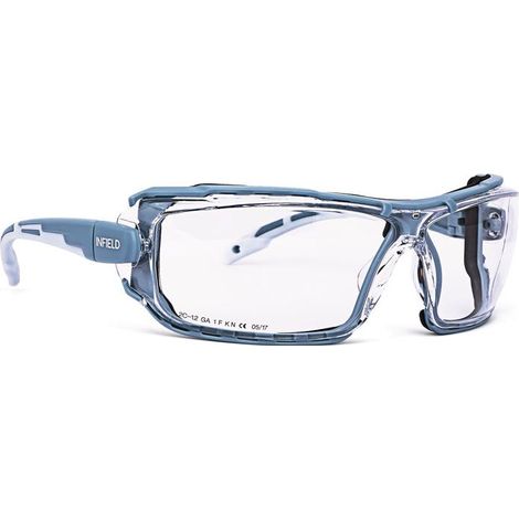 INFIELD SAFETY Schutzbrille Milor EN 166Fassung: Kristall, Scheibe: klar Polycarbonat
