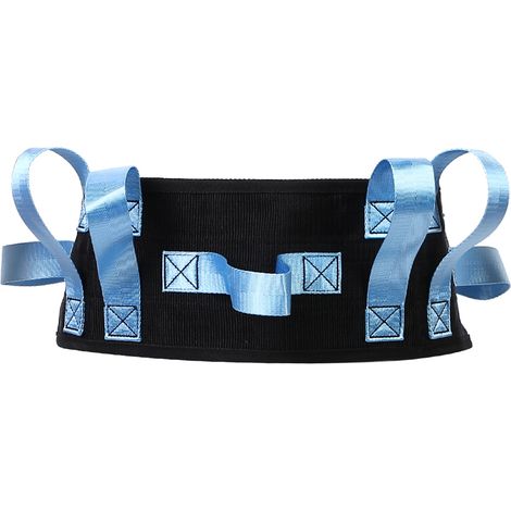 Ceinture de soutien lombaire pour personnes âgées - Aide à la marche et transfert sécurisé - Bleu (1/5)