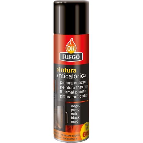 Pintura anticalórica color negro Okfuego 400 ml (1/2)