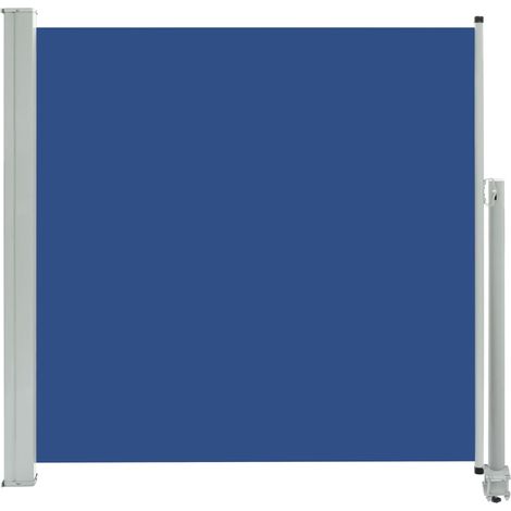 Auvent Marquise latéral rétractable de patio, Store Banne pour Jardin Balcon Terrasse, 160x300 cm Bleu OIB7936E (1/5)
