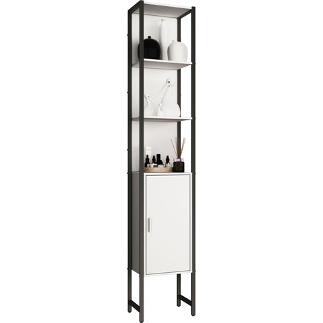 Arredo bagno Armadio bagno Armadio alto Edino 185x33x30 - VCM