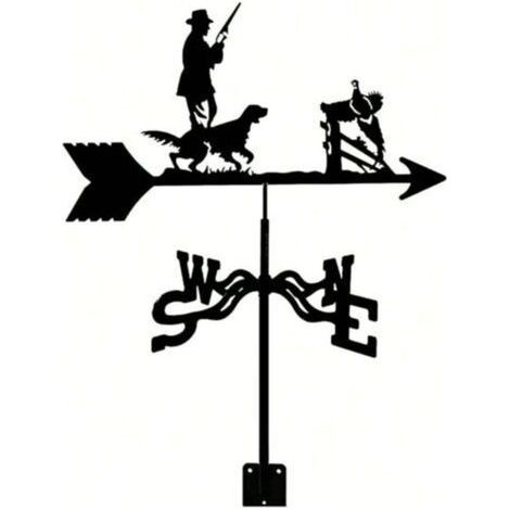 Girouette décorative d'extérieur Hunter pour cour, idéale pour les fermes, les jardins, les terrasses, les cours et les toits (1/5)