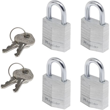 Master Lock P55992 Vorhängeschloss  gleichschließend   Silber Schlüsselschloss