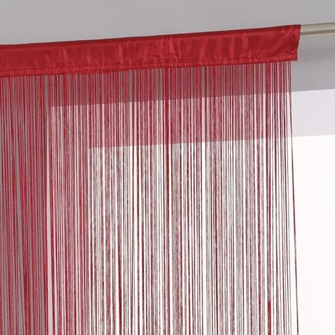 Rideau Fil 90 x 200 cm Atmosphéra - Rouge