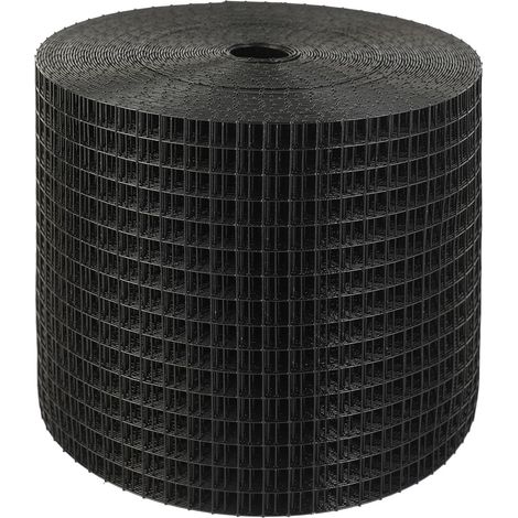 VEVOR Griglia di Protezione per Pannello Solare in Rotolo 15,2 cm x 30,5 m, Kit Anti-Uccelli 60 Fascette in Acciaio Inox Rivestimento in PVC Antiruggine Rete Metallica da 12,7 mm