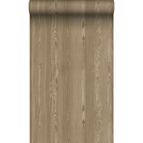 papier peint imitation bois taupe - Origin Wallcoverings (1/5)