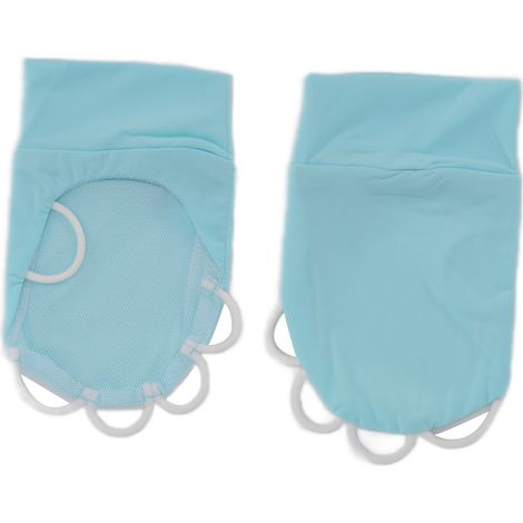 Gants demi-doigts respirants en soie glacée avec protection UV pour hommes et femmes, taille L droite (1/5)