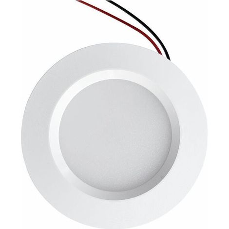 Mini spot LED encastrable 3W DC12V – Étanche IP54 – Diamètre 68mm – Pour salle de bain et cuisine – Aluminium blanc naturel 4000K (1/5)