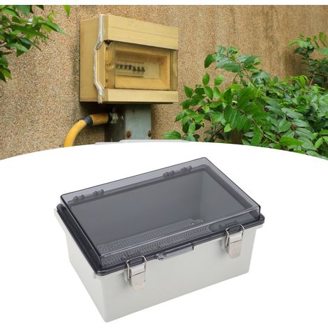 Wasserdichter Anschluss-/Verteilerkasten mit transparentem Deckel, IP67 wasser- und staubdicht, universelles Elektronikgehäuse, 11,4×7,5×5,5 Zoll. (1/5)