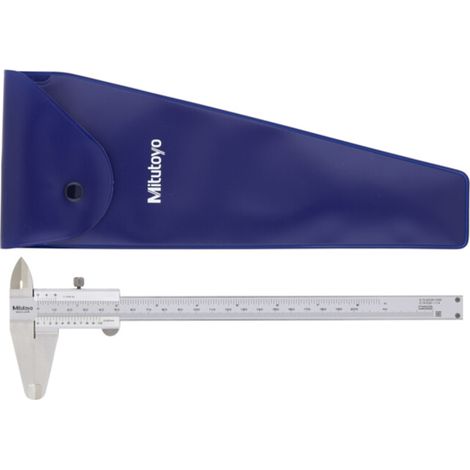 Mitutoyo Nonius Messschieber 0-200mm/0-8", 0,05mm, Metrisch/Inch