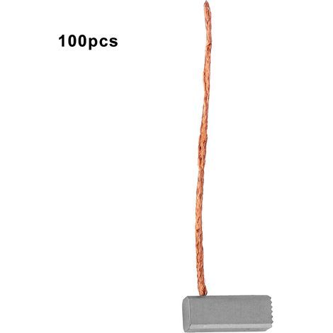 100 Pièces Balais de Charbon pour Moteur de Pompe à Diaphragme Miniature J420, Dimensions 6x6x15mm (1/5)