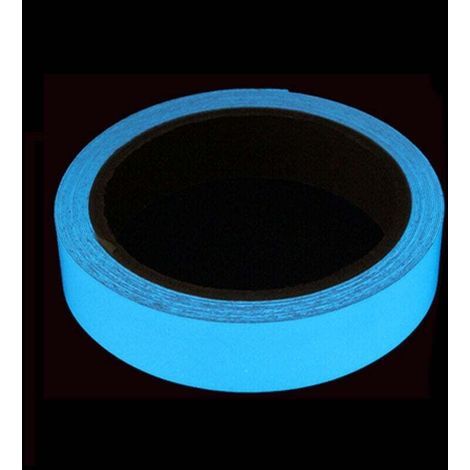 Lot de 1 -Bande phosphorescente autocollants autolumineux - Bande phosphorescente complète escalier autocollants fluorescents absorbants stockage lumière scène bandes phosphorescentes -Bleu Ciel..DEBU (1/3)