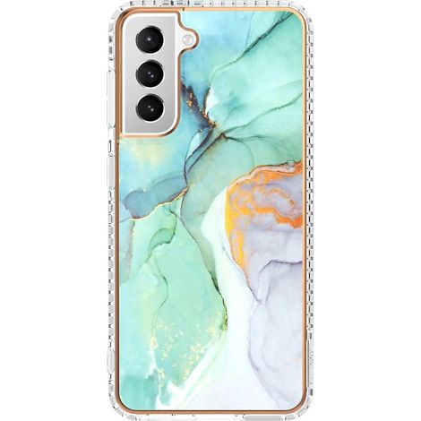 Galaxy S22 Hülle, TPU-Gel-Schutzhülle, ultradünn, schlank, leicht, weiche Hülle für Samsung Galaxy S22 5G 6,1 Zoll – Marmor-Design (1/5)