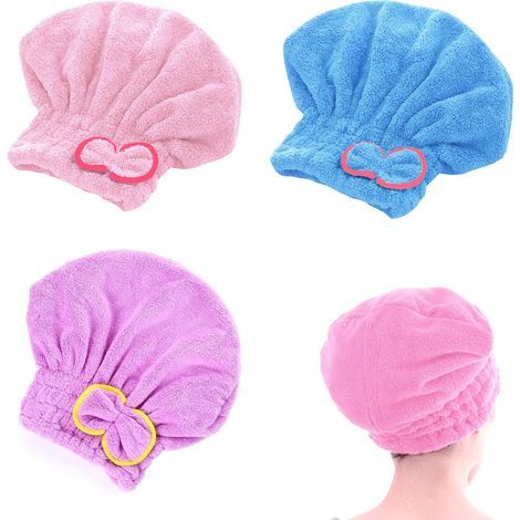3er-Set Servietten zum schnellen Waschen, Turban aus Mikrofaser, besonders saugfähig für Damen (1/5)