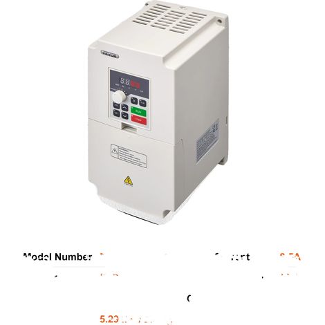 Inverter di frequenza, ingresso trifase, controllo della velocità, 4 kW (1/2)