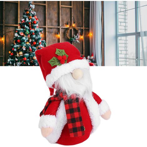 Weihnachtsdekorationen, Christbaumschmuck, Schneemannfiguren mit Hüten, Fensterdekorationen, gesichtslose Weihnachtsmannfiguren (1/5)