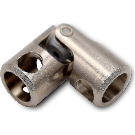 Rotule à genouillère à 2 articulations pour volet roulant, acier nickelé - Rotule 33 F54 (1/5)