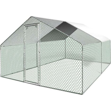 Enclos poulailler - Pajarera exterior - 12M² cercada con alambre