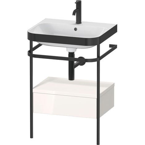 Duravit Happy D.2 Plus c-bonded Set mit Metallkonsole und