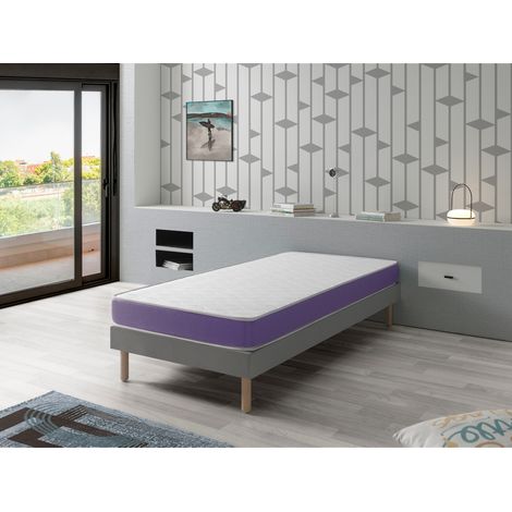 Colchon de espuma transpirable 90X140 ONIX, Altura 14 CM, Ergonomico y adaptable