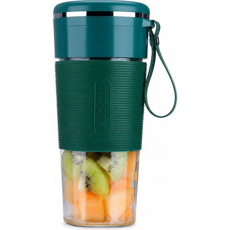 Blender Portable Rechargeable K11 Vert avec Gobelet en Verre, 6 Lames en Acier Inoxydable 304, Batterie 1300 mAh (1/5)