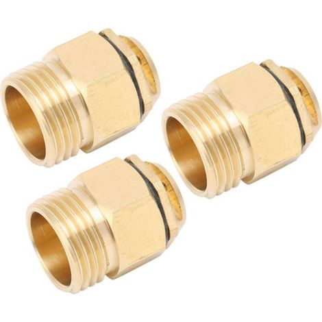 Lot de 3 buses arrosage à réfraction G1/2, têtes micro-réglables cuivre, accessoires irrigation jardin (1/5)