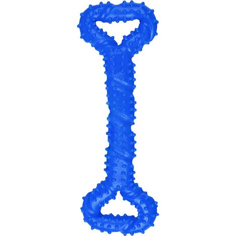 Jouet à mâcher pour chien Surface convexe Jouet pour chien interactif robuste Mastication agressive Petits chiens et grands chiens Bleu(bleu) (1/5)