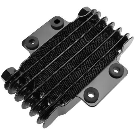 UPALDHOU Refroidisseur D'huile Moteur en Aluminium, Radiateur Haute Performance pour Moto, Dirt Bike, ATV (BLACK) (1/5)