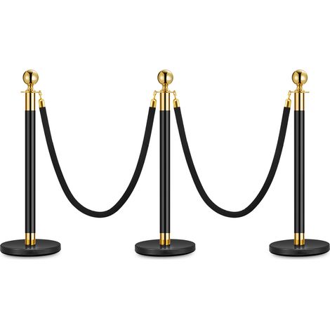 Barrière de sécurité pour événements – Lot de 3 poteaux (1/5)