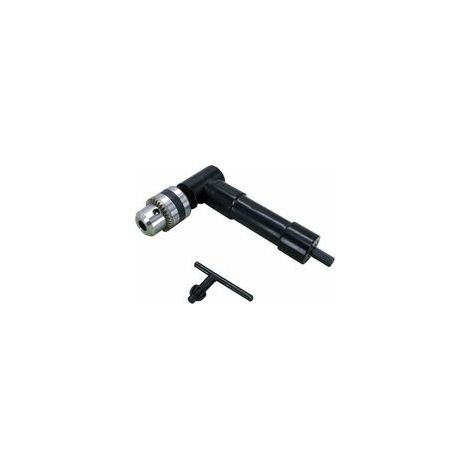 (R) Adaptateur de perceuse �� angle droit sans fil de haute qualit�� avec mandrin �� cl�� de 10 mm de diam��tre 8 mm de tige hexagonale accessoire pour outil ��lectrique (1/5)