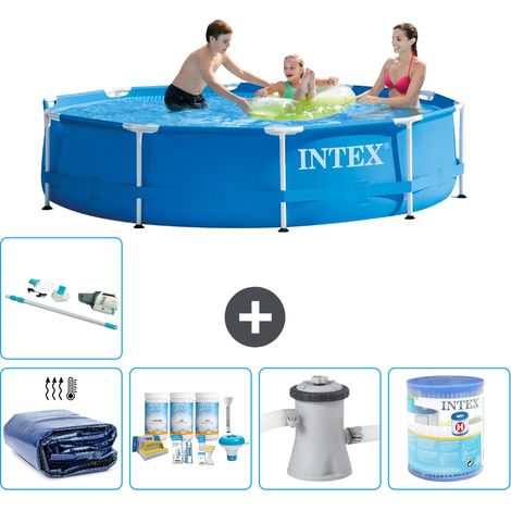 Intex Piscina con struttura Rotonda - 305x76 cm - 7-pezzi  S41482
