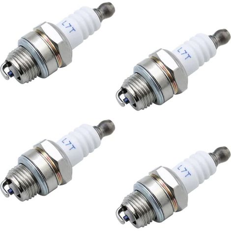 Lot de 4 bougies d'allumage L7T Universelles de Rechange l7t Bougie Tronconneuse Bougie D'allumage Remplacemen pour Tondeuse à Gazon Moteurs à 2 Temps (1/5)