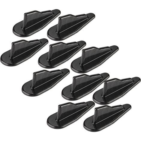 10-teiliges universelles schwarzes Haifischflossen-Set für Autodachspoiler-Wirbelgenerator (1/5)