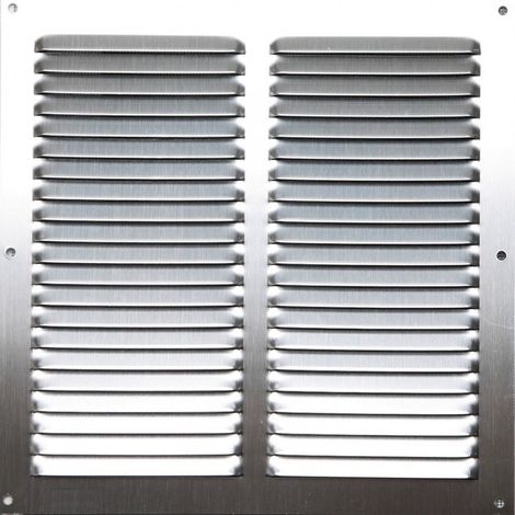 Rejilla de ventilación de aluminio anodizado, L.30 x L.30 cm Centrale Brico