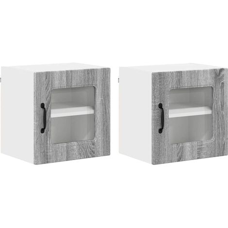 Meuble mural de cuisine,Armoire de cuisine 2 pcs Gris Sonoma 40 x 31 x 40 cm CFW65684 (1/5)