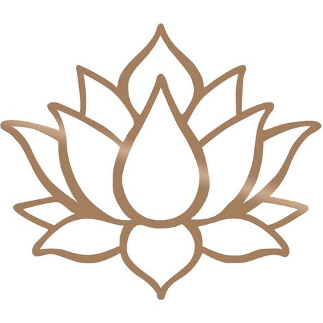 Décoration murale en métal Nature Fleur de lotus 1 (1/3)