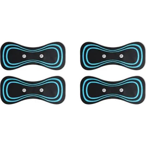 Gel pads for cervical electrostimulation, silicone cervical stimulator, reusable muscle gel for abdominal exercises, EMS00798-AquaForge cervical stimulator