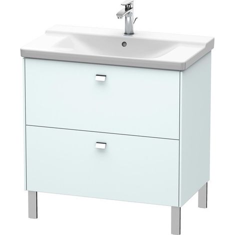 BRIOSO Mobile lavabo Griffe cromo 691x820x479mm Azzurro opaco