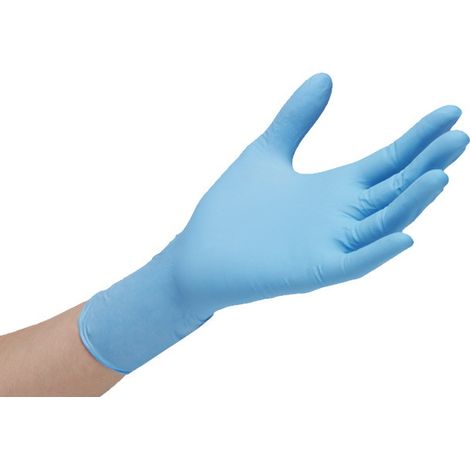 Guantes nitrilo santex nitriflex blue sin látex clorados