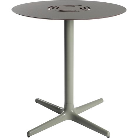 Mesa redonda interior, exterior Ø70 gris verdoso TOLEDO AIRE Resol