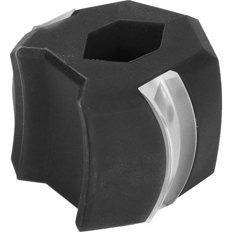 Boule d'exercice en silicone pour le visage et le cou - Entraîneur de mâchoire et amincissement facial - Noir (1/5)
