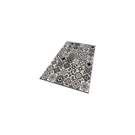 Tappetino antiscivolo per doccia (bianco e nero) 60 x 40 cm - Crezuo