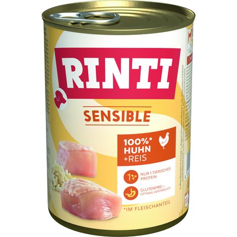 Rinti Sensible Hundenassfutter Adult 400 g Huhn & Reis