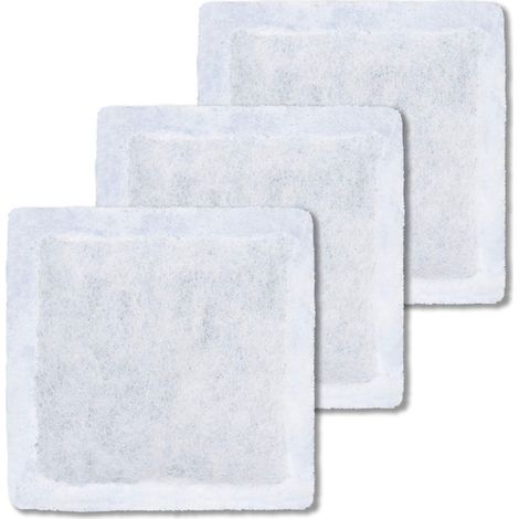 Filtre Charbon Actif - Pour Fontaine à Eau pour Chats et Chiots - Compatible avec Fontaine Flower Mini - Lot de 3 (1/4)