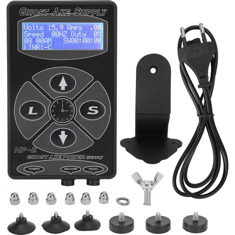 Alimentation tatouage écran LCD 2 modes pédale avec minuterie, bonne aspiration bloc machine tatouage 100-240V prise UE (1/5)