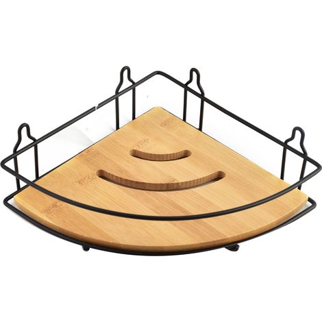 Mensola da bagno CARL BAMBOO h6,5x19x20ccm 1 livello (1/3)