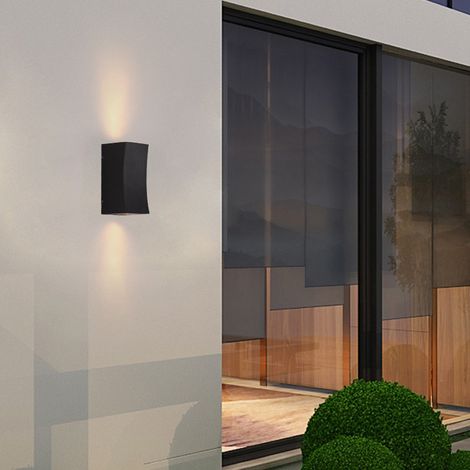 6-W-LED-Außenleuchte, Wandmontage (nach oben/unten), wasserdicht für Einfahrt/Haus