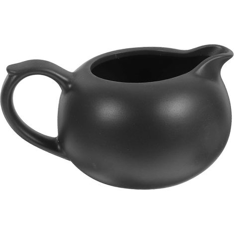 Distributeur de lait en céramique, bouilloire à lait en céramique, pichet à crème à café, accessoires de cuisine-12.60X8.80X6.50CM-Black