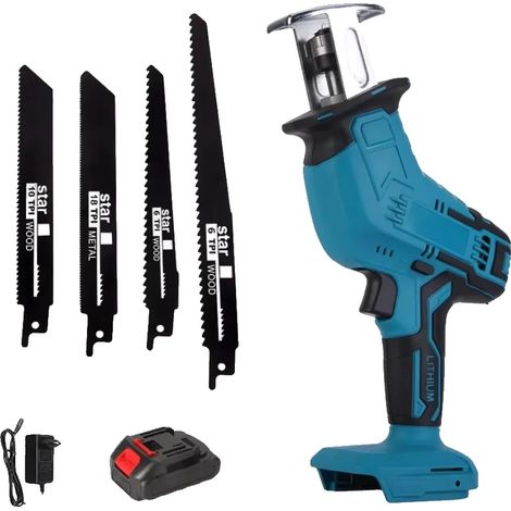 Scie alternative, vitesse variable, design ergonomique, Avec 1 batterie (1/2)